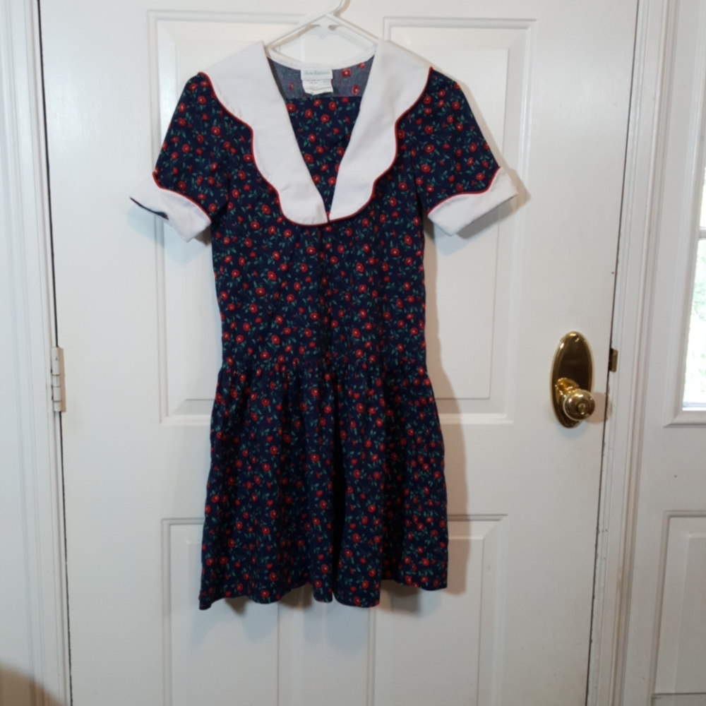 Girls Rare Editions Dress Sz 14 Blue